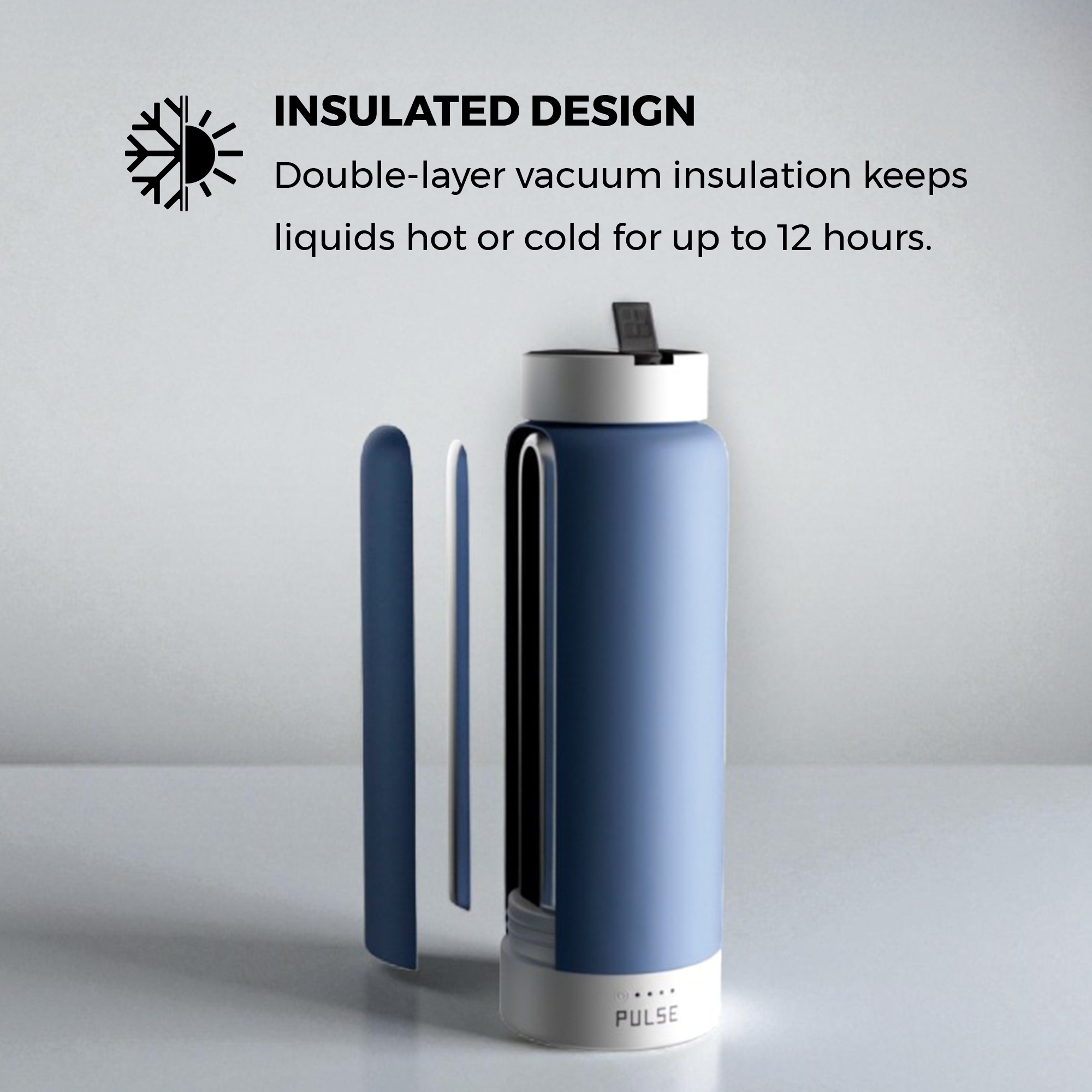 HydroPower Insulated Wireless Charging Bottle