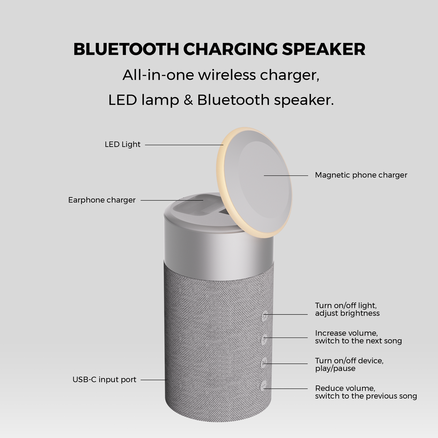 Duo Pack Halo Power Bank Speakers Pulse Charge - Main Image