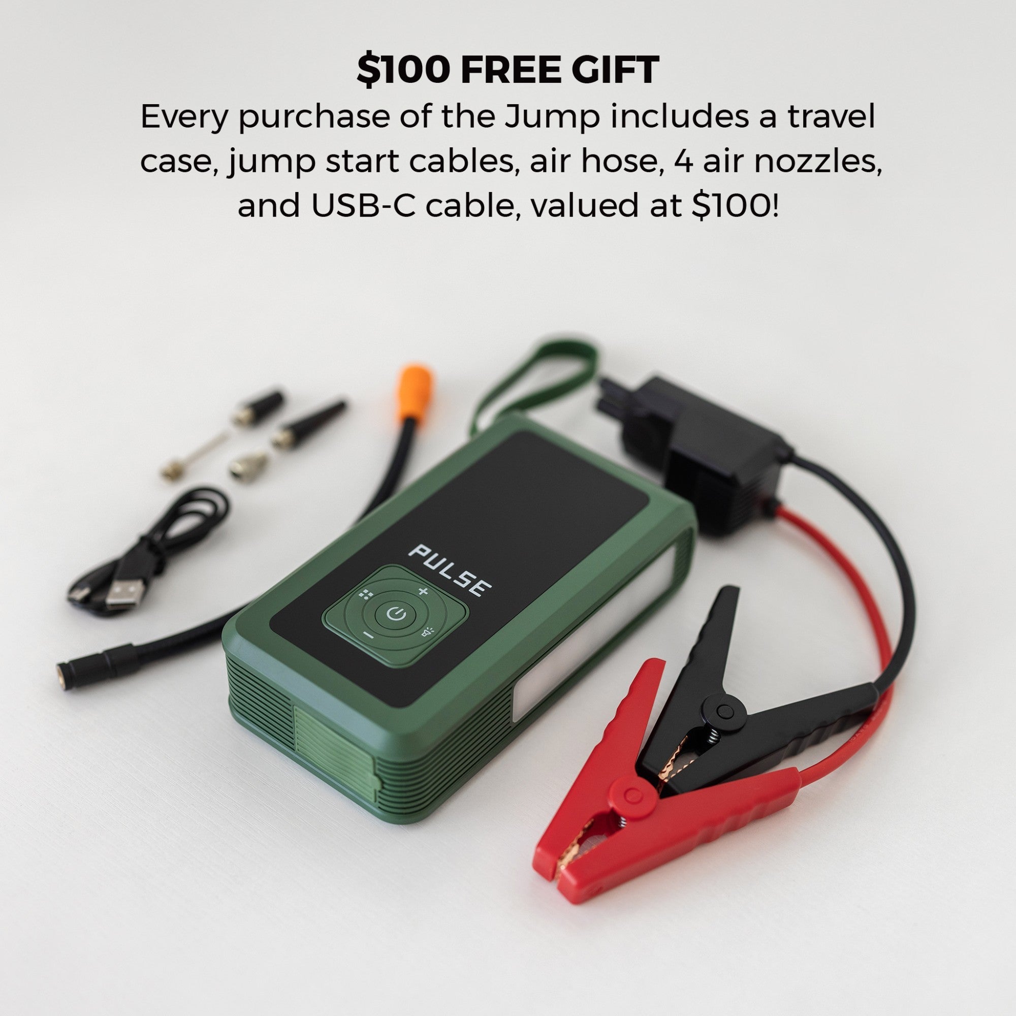 Costway 1500A Jump Starter With Air Compressor & Power Bank - 12V, 22Ah Lead Acid Battery