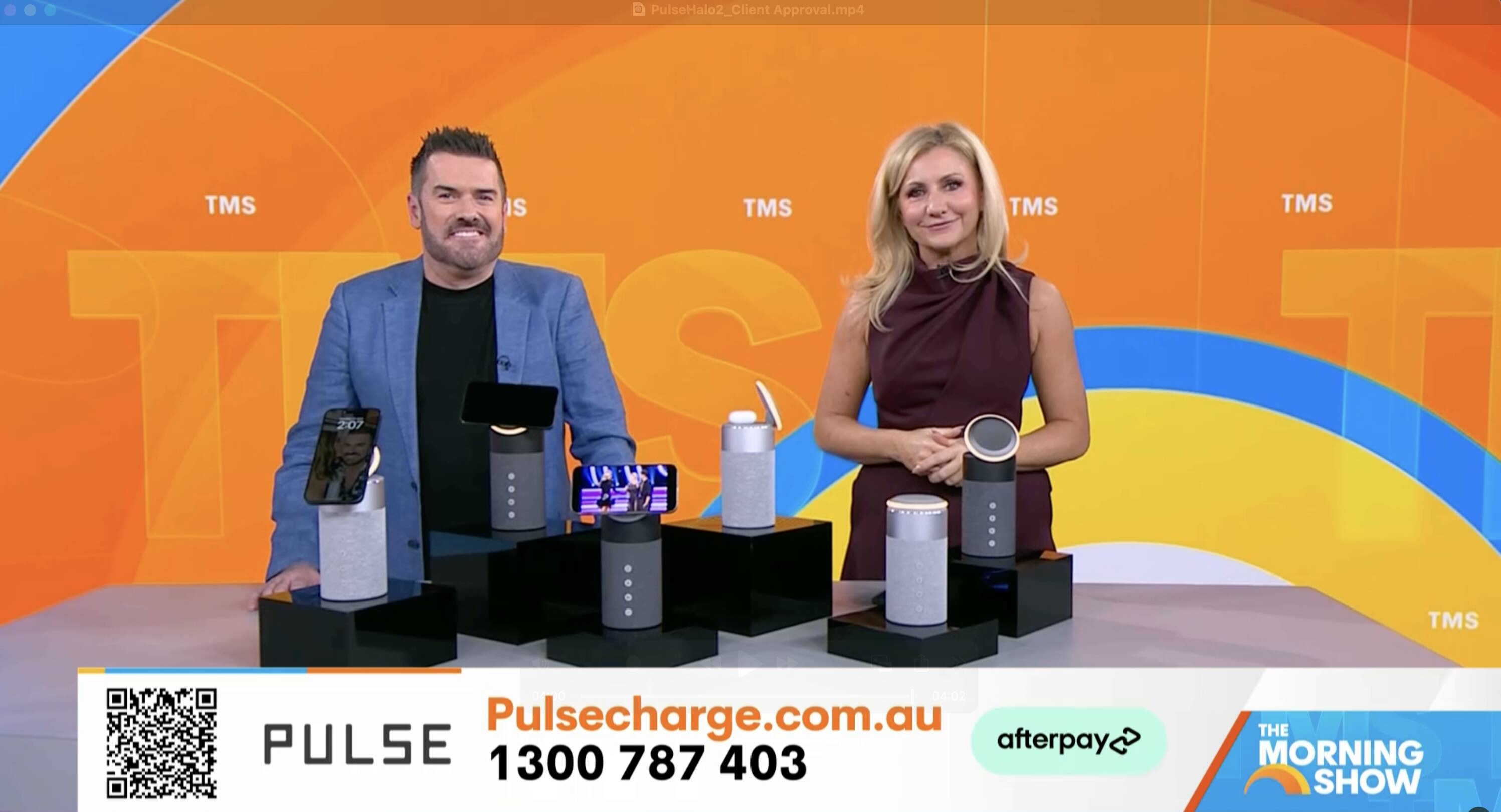 Load video: The Morning Show Featuring Halo Power Bank Speaker