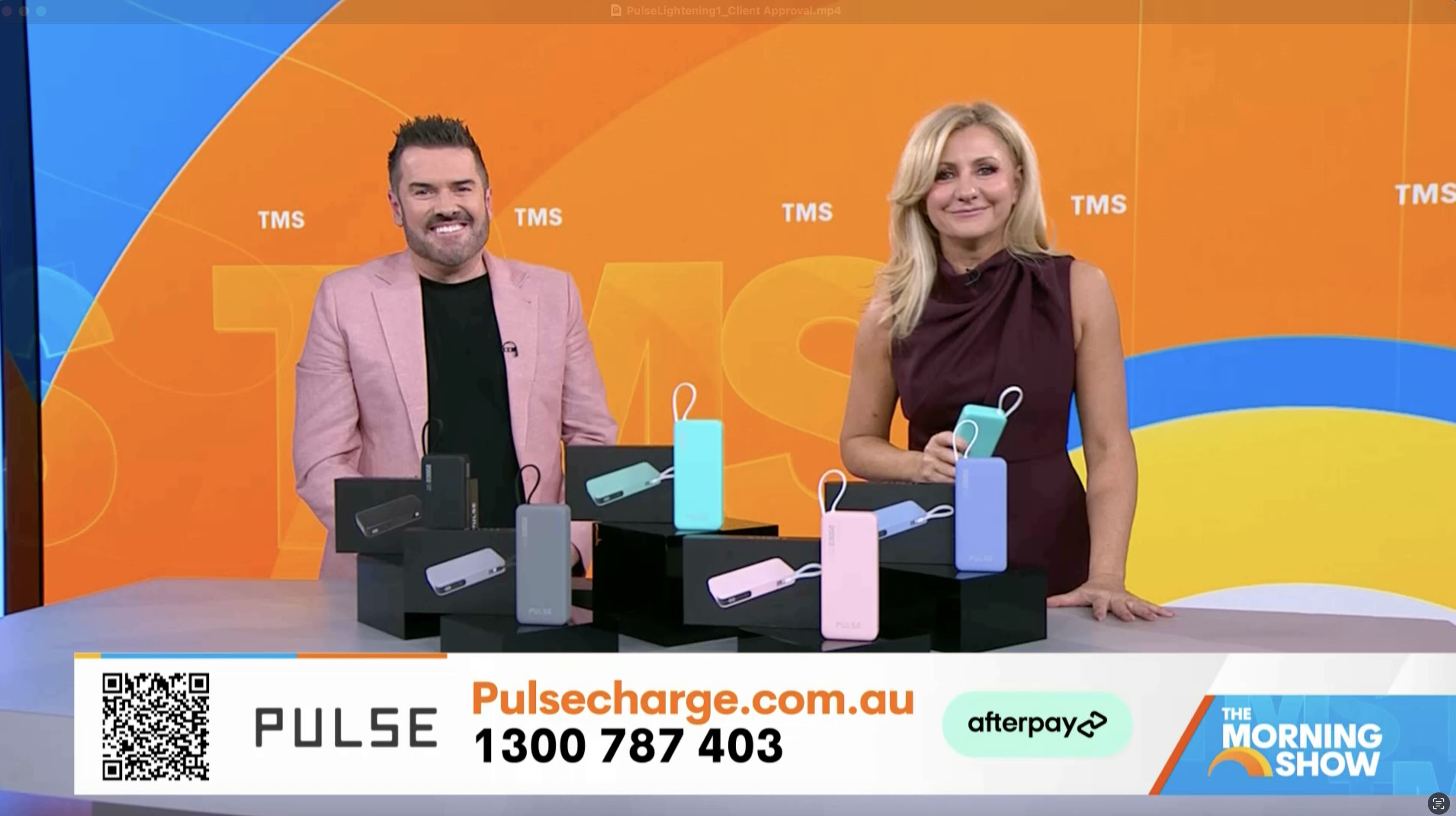 Load video: The Morning Show Featuring Pulse Charge Lightning Power Bank